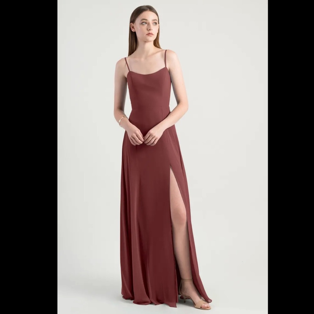 Jenny Yoo Kiara dress cinnamon rose